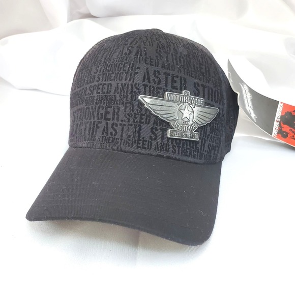 Speed And Strength Flexfit Other - Black Flexfit Cap "My Motorcycle Is My Weapon" Hat S/M Speed And Strength NWT